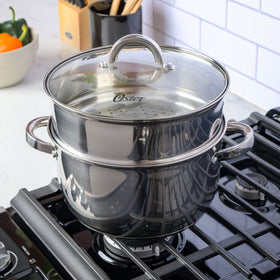 Oster Sangerfield Dutch oven is dishwasher-safe for simple cleanup.