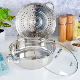 Oster Sangerfield tempered glass lid for clear monitoring during cooking