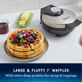 Oster wrap cord feature keeps counters neat when not in use.