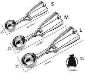 Trigger-release design eases scooping and reduces wrist strain