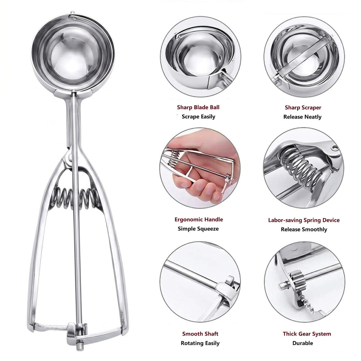 OTEHETOT dishwasher-safe stainless steel for easy cleanup