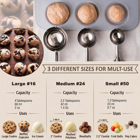 OTEHETOT ergonomic handle for comfortable scooping during baking