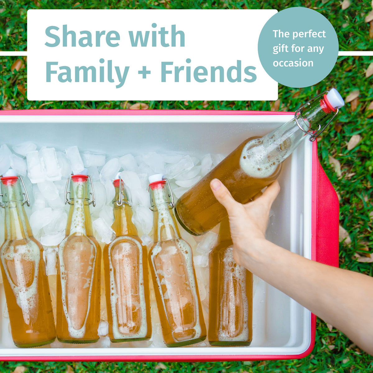 Otis Classic bottle suitable for wine, beer, or kefir storage.