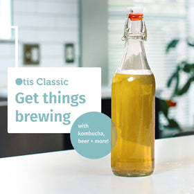 Otis Classic swing-top glass bottles ready for gift-ready presentation.