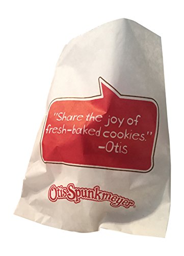 Otis Spunkmeyer disposable paper bags, white, 6x8.5 inch packaging for cookies