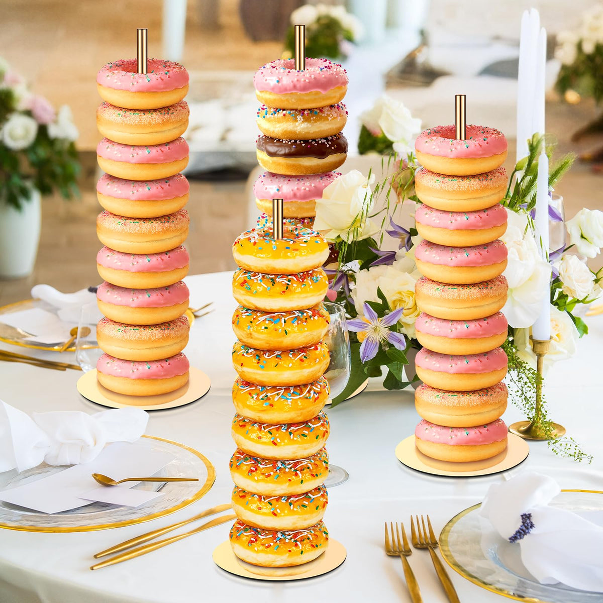 Otoolling 2-pack tower saves space while displaying pastries