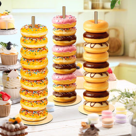 Otoolling donut stand assembles quickly for easy setup