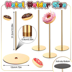 Otoolling donut stand round base ensures stability on dessert tables