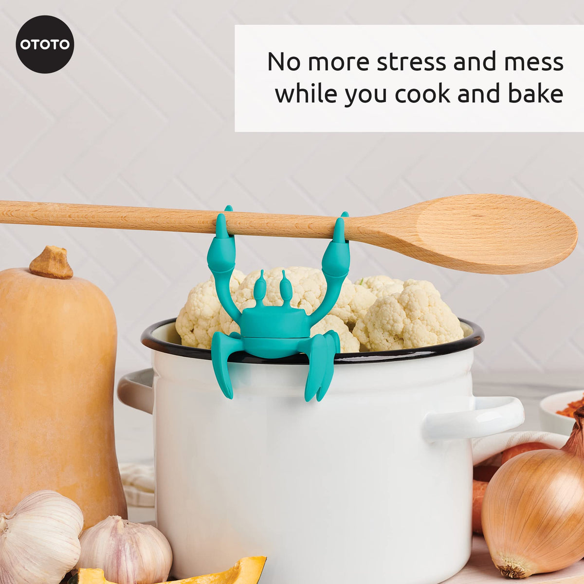 OTOTO Aqua crab rest offers durable, easy-clean kitchen support.