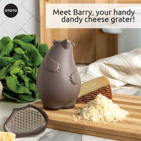 OTOTO Barry the Bear grater is dishwasher-safe for easy cleaning