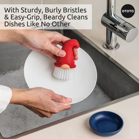 Beardy drip tray catches drips, keeping countertops tidy.