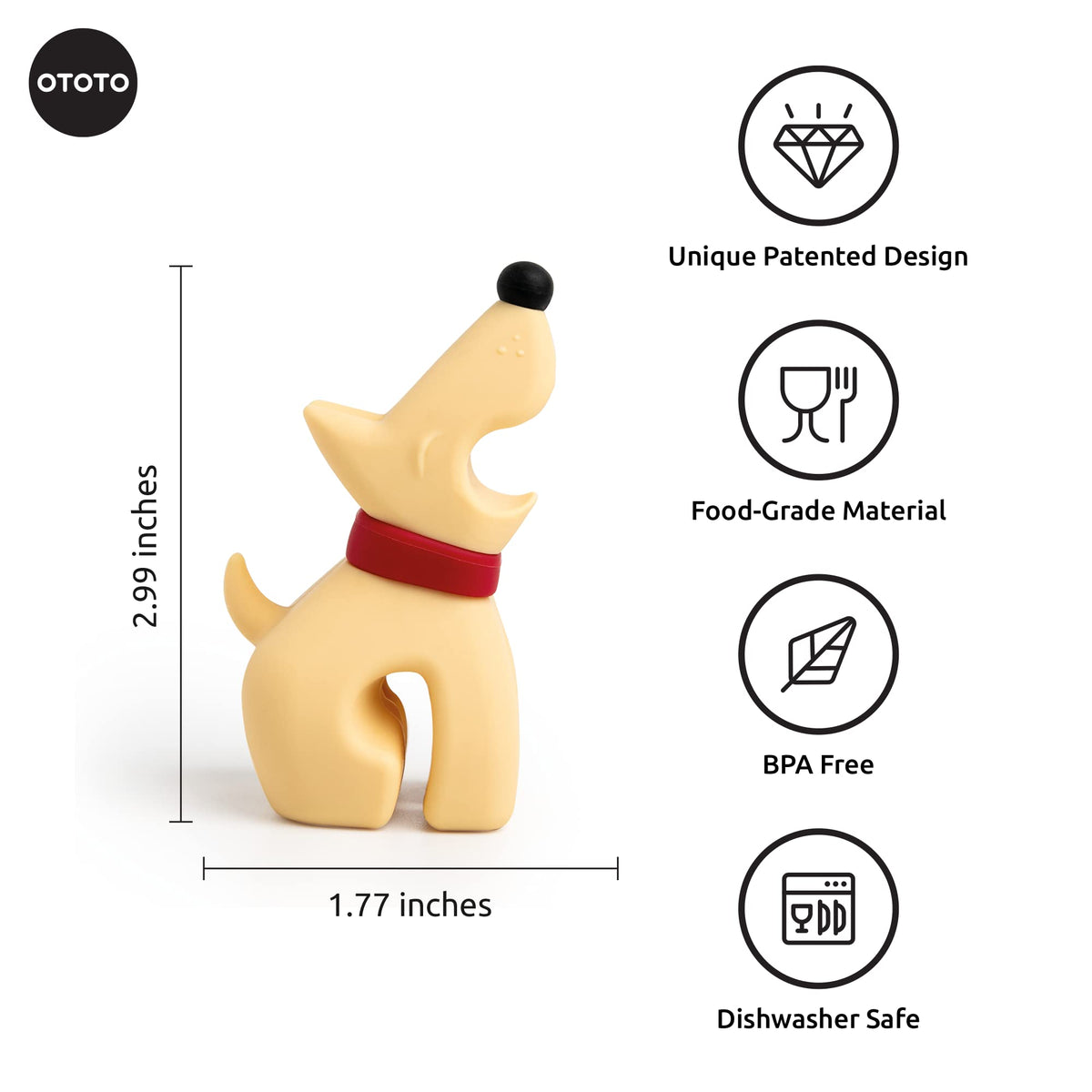 OTOTO Buddy spoon rest on stove top holds utensils steady while you simmer