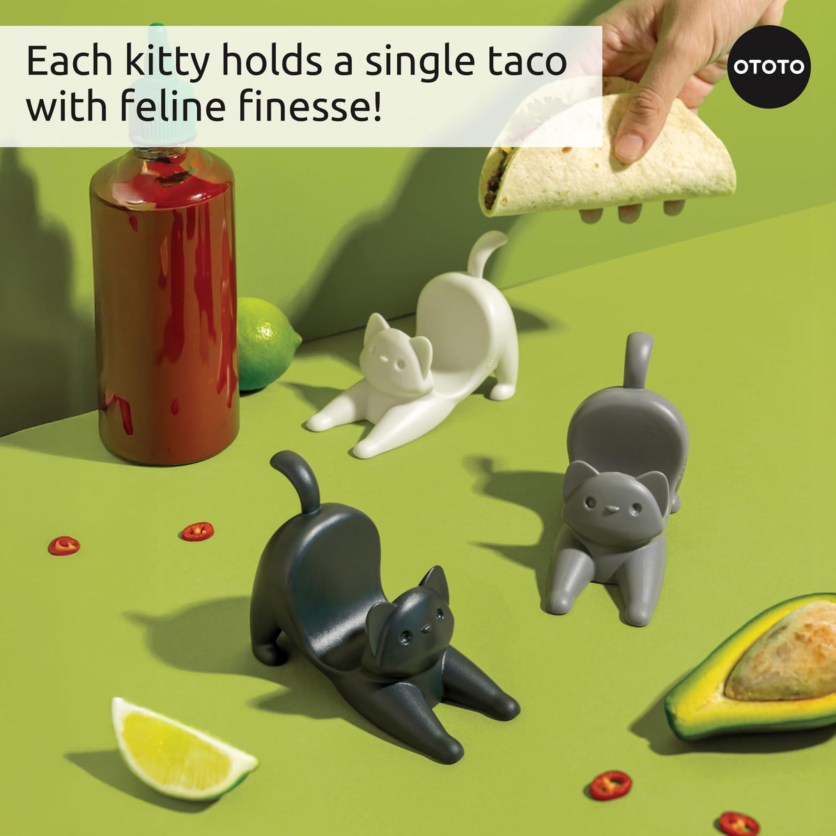 OTOTO Catos cute kitchen decor adds whimsy to your countertop.
