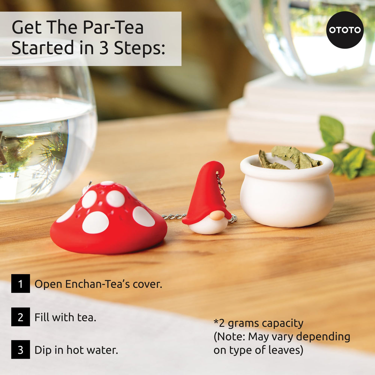 OTOTO dishwasher-safe tea infuser for quick cleanup after tea time