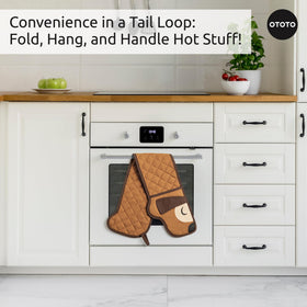 OTOTO folding dog mitts save space in small kitchens