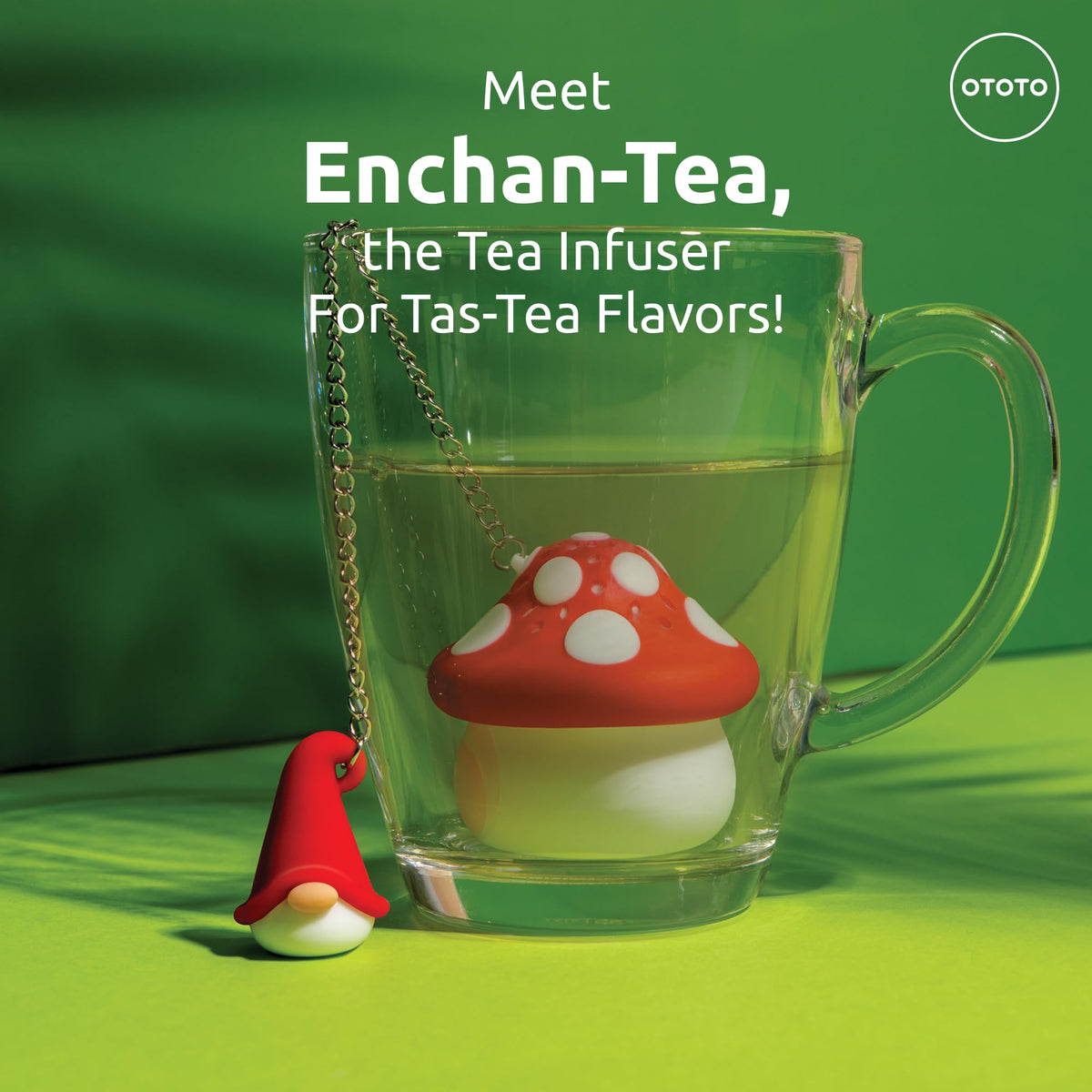 OTOTO Gnomeo tea infuser featuring whimsical gnome design for playful tea moments