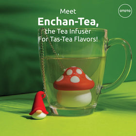 OTOTO Gnomeo tea infuser featuring whimsical gnome design for playful tea moments