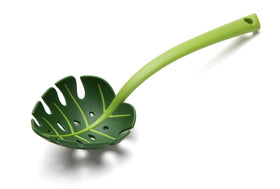 OTOTO Jungle Spoon Monstera ladle with leaf motif for nonstick pans.