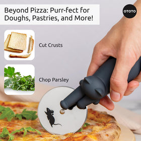 Perfect gift idea for pizza lovers and cat enthusiasts.
