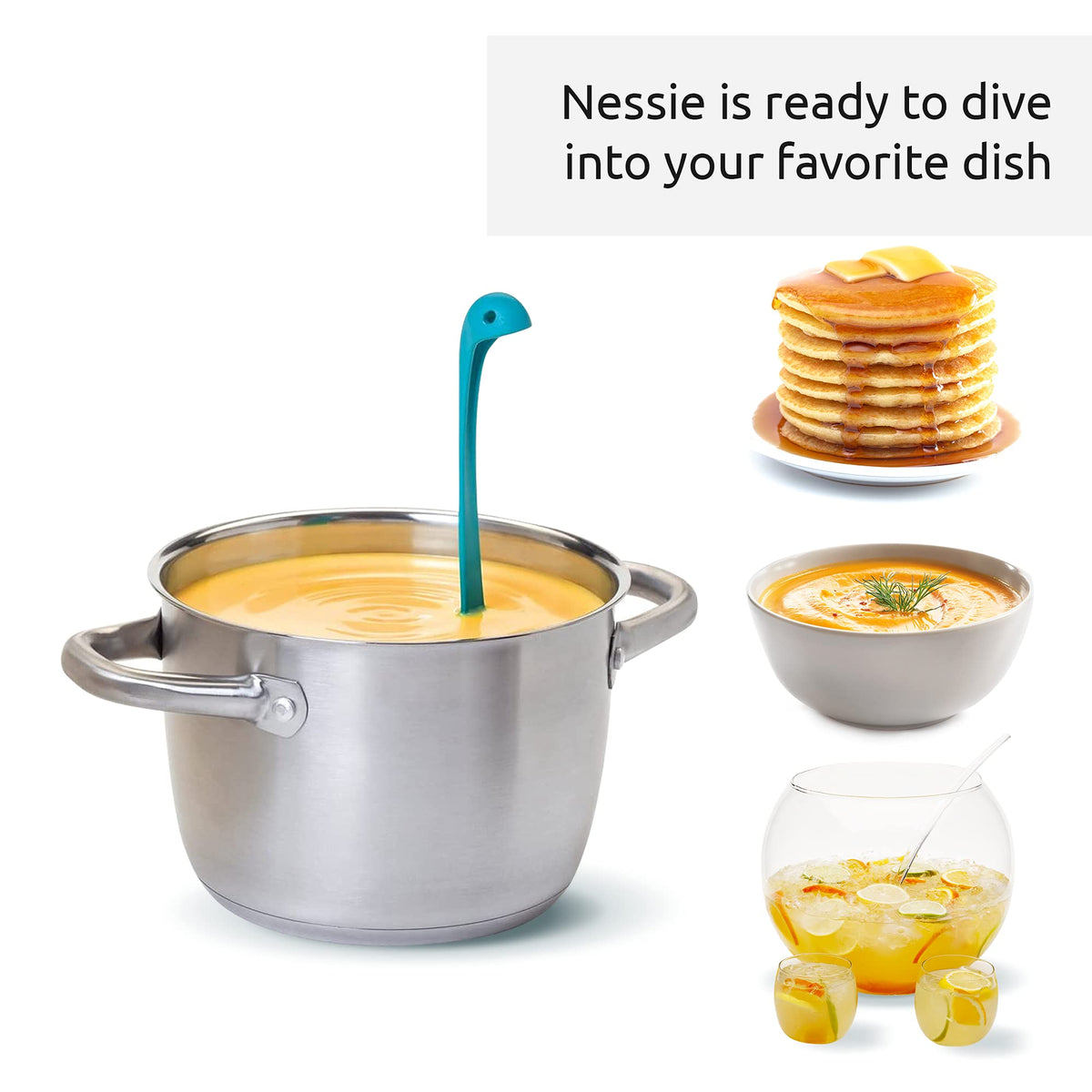 OTOTO Nessie Ladle is dishwasher-safe, ideal for quick cleanup after meals