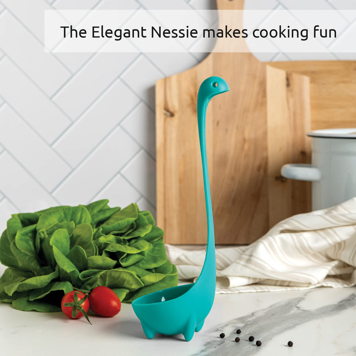 OTOTO Nessie Ladle’s heat-resistant build supports safe scooping from hot pots
