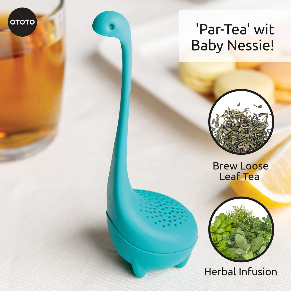 OTOTO Nessie long-neck design lets you dip and brew easily.