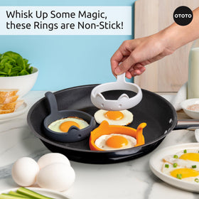 OTOTO PanCats non-stick egg rings for easy lifting