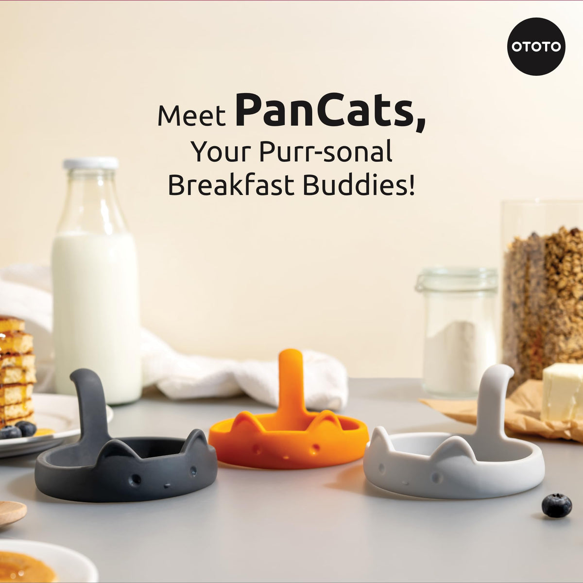 OTOTO PanCats orange egg rings add color to breakfasts