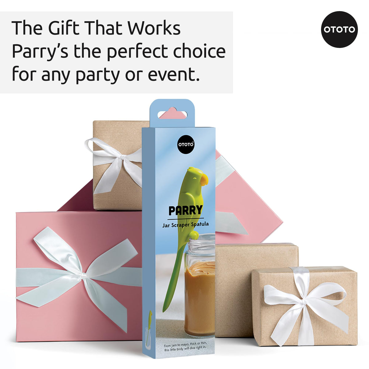 OTOTO Parry gift-ready spatula ideal for housewarmings and kitchen lovers.