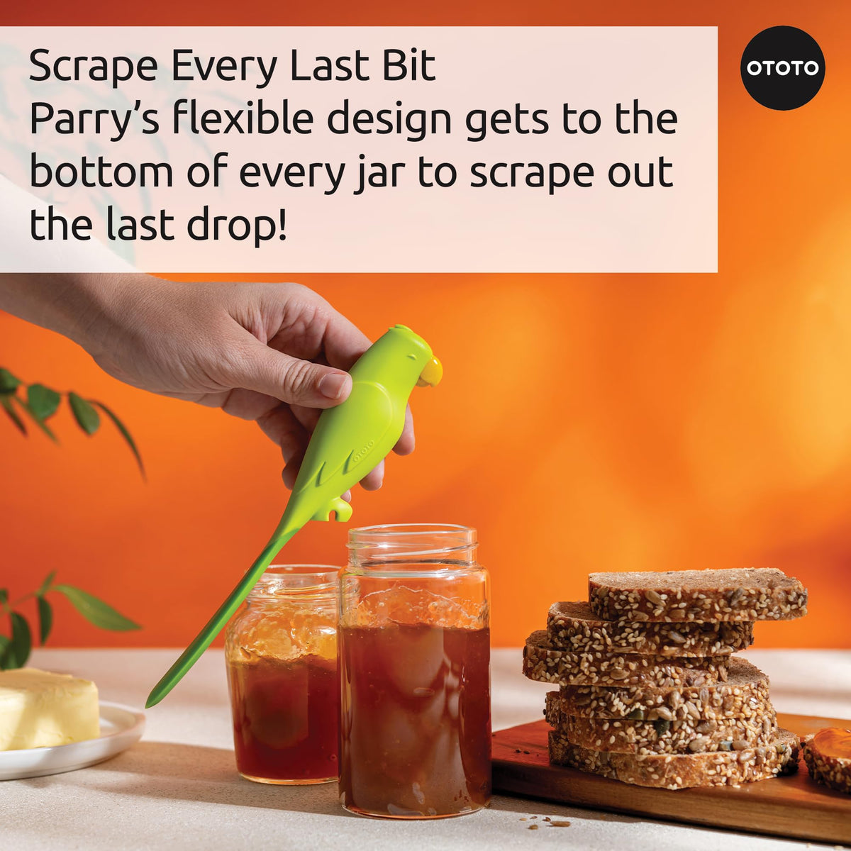 OTOTO Parry kitchen helper design adds charm while handling delicate cookware.