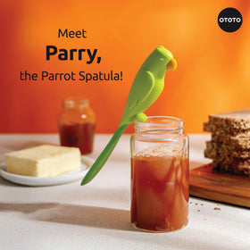 OTOTO Parry silicone spatula ready for mixing, flipping, and serving.