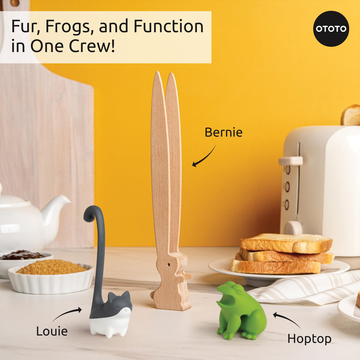 OTOTO BPA-free materials ensure safe cooking with the Prep Pals trio