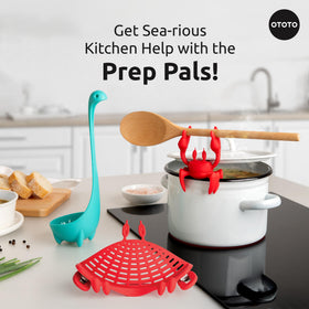 OTOTO Prep Pals Nessie soup ladle scoops from deep pots with ease
