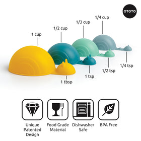 OTOTO Shelly dishwasher-safe kitchen set simplifies cleanup after cooking.