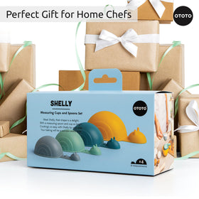 OTOTO Shelly measuring tools help you portion ingredients consistently.
