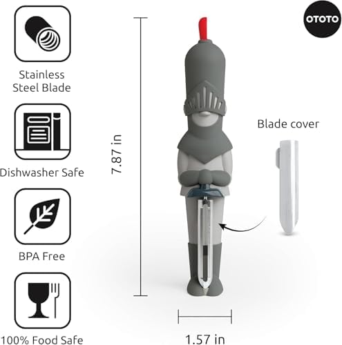 OTOTO Sir Peels A-Lot is dishwasher-safe for easy cleanup after cooking.