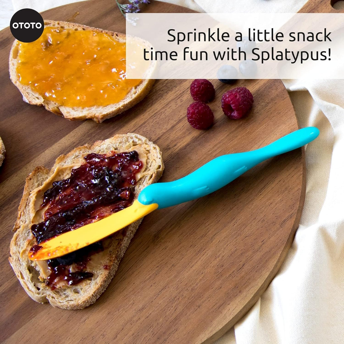OTOTO Splatypus BPA-free jar spatula is safe for daily use