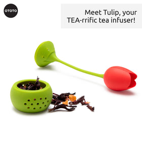OTOTO Tulip tea infuser in gift packaging, ready to delight.