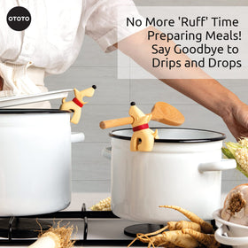 OTOTO ulti-mutt spoon rest keeps utensils within reach and counters tidy