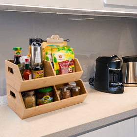 otovioia bamboo storage bin potato and onion storage keeps produce neatly accessible.
