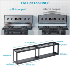 OTraki stove top organizer with hooks enables quick utensil access