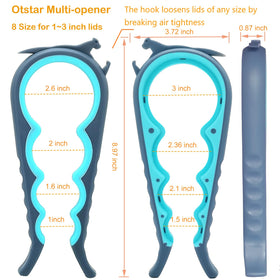 Otstar anti-slip silicone gripper pad stabilizes lids on slick surfaces.