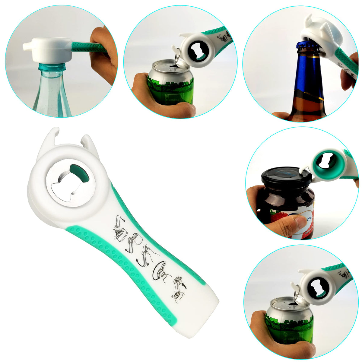 Otstar silicone jar gripper pad delivers non-slip grip on wet jars.