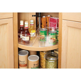 Oubonun corner cabinet storage fits 26-27 inch diameter spaces.