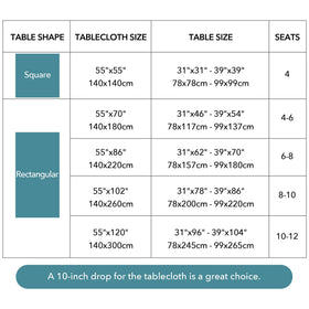 Oubonun farmhouse-modern table setting with grey tablecloth
