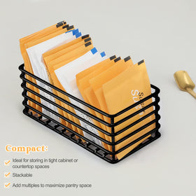 Oudain compact 4.5in holder fits narrow shelves without crowding your space.
