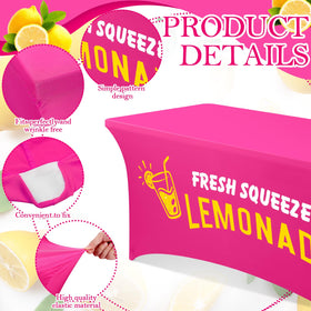 Oudain lemonade pattern closeup highlighting fresh-squeezed lemonade to attract passers-by at stalls.