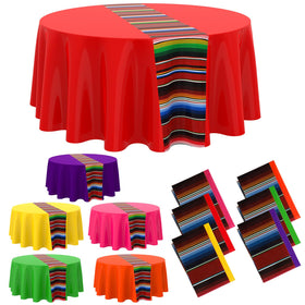 Oudain Loteria party tablecloth brightens celebrations with color.