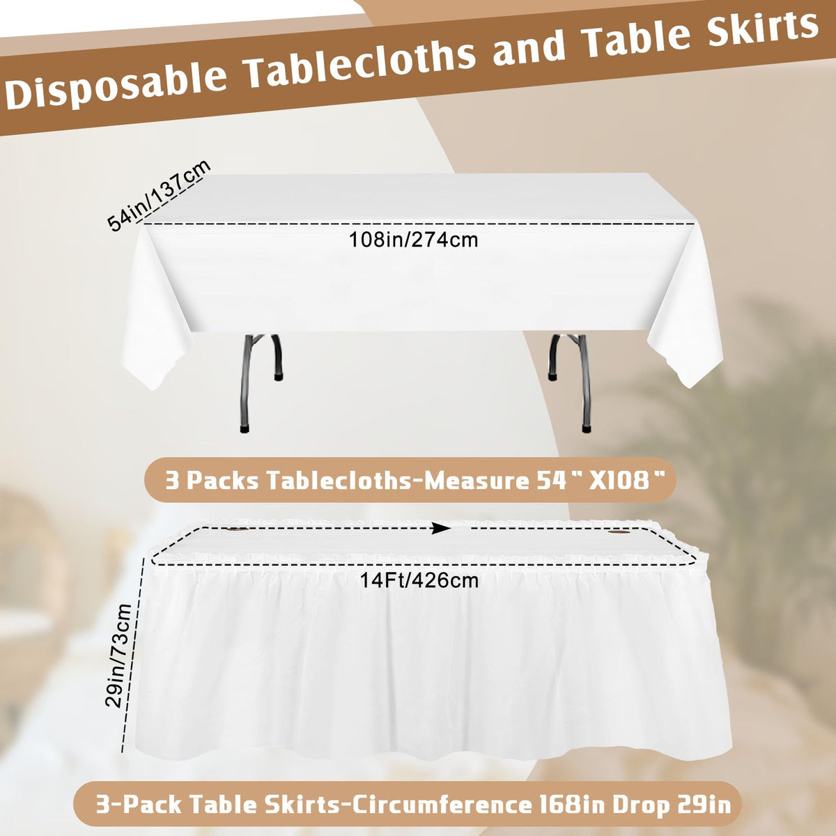 Oudain disposable plastic material, easy to wipe clean after spills