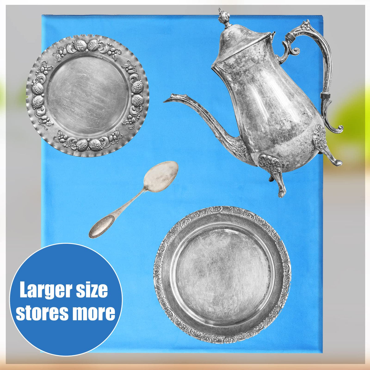 Oudain storage companion shown with silverware ready for safe, organized storage.